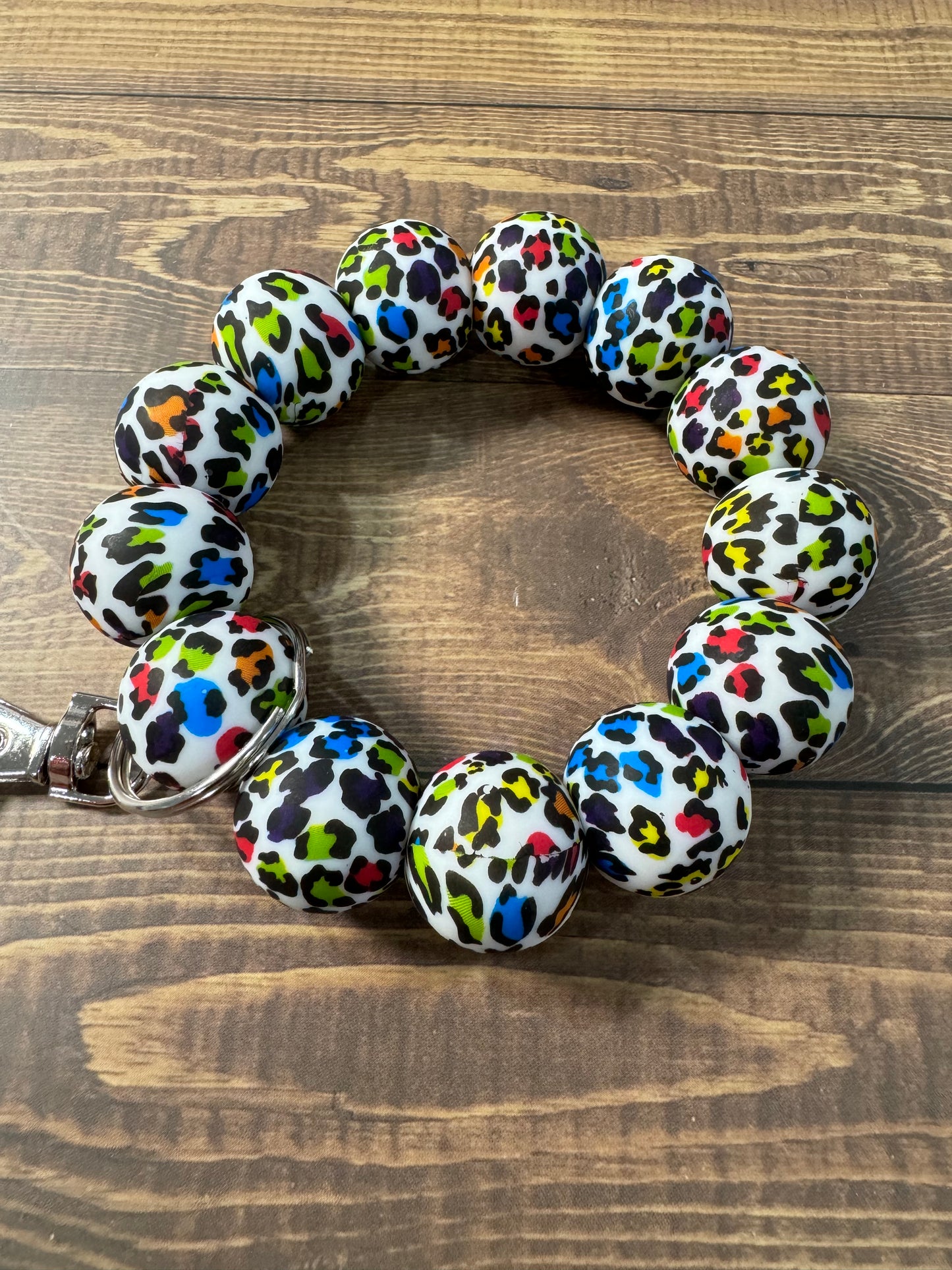 Rainbow Leopard MINI Keyrings