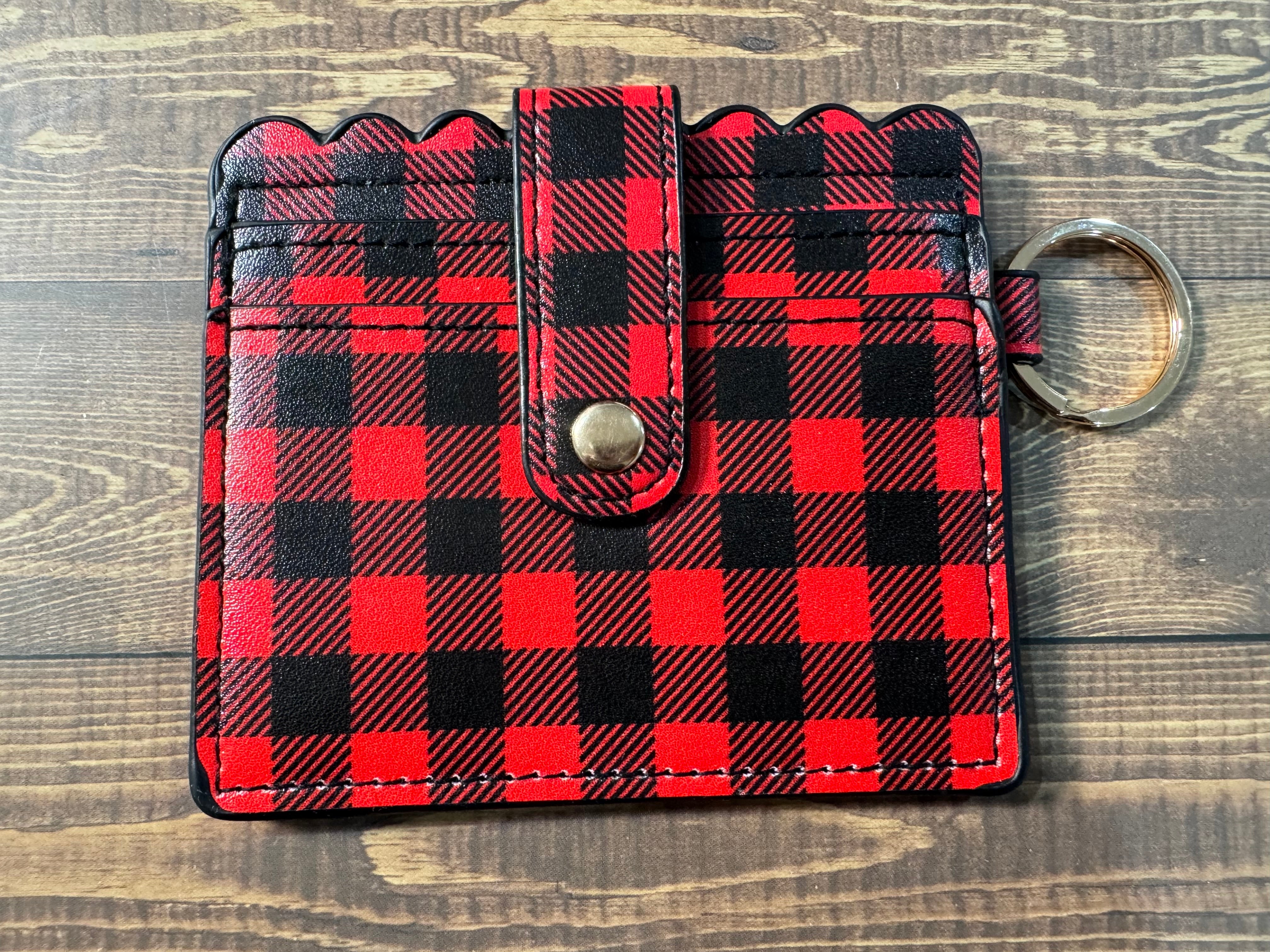 Plaid wallets outlet