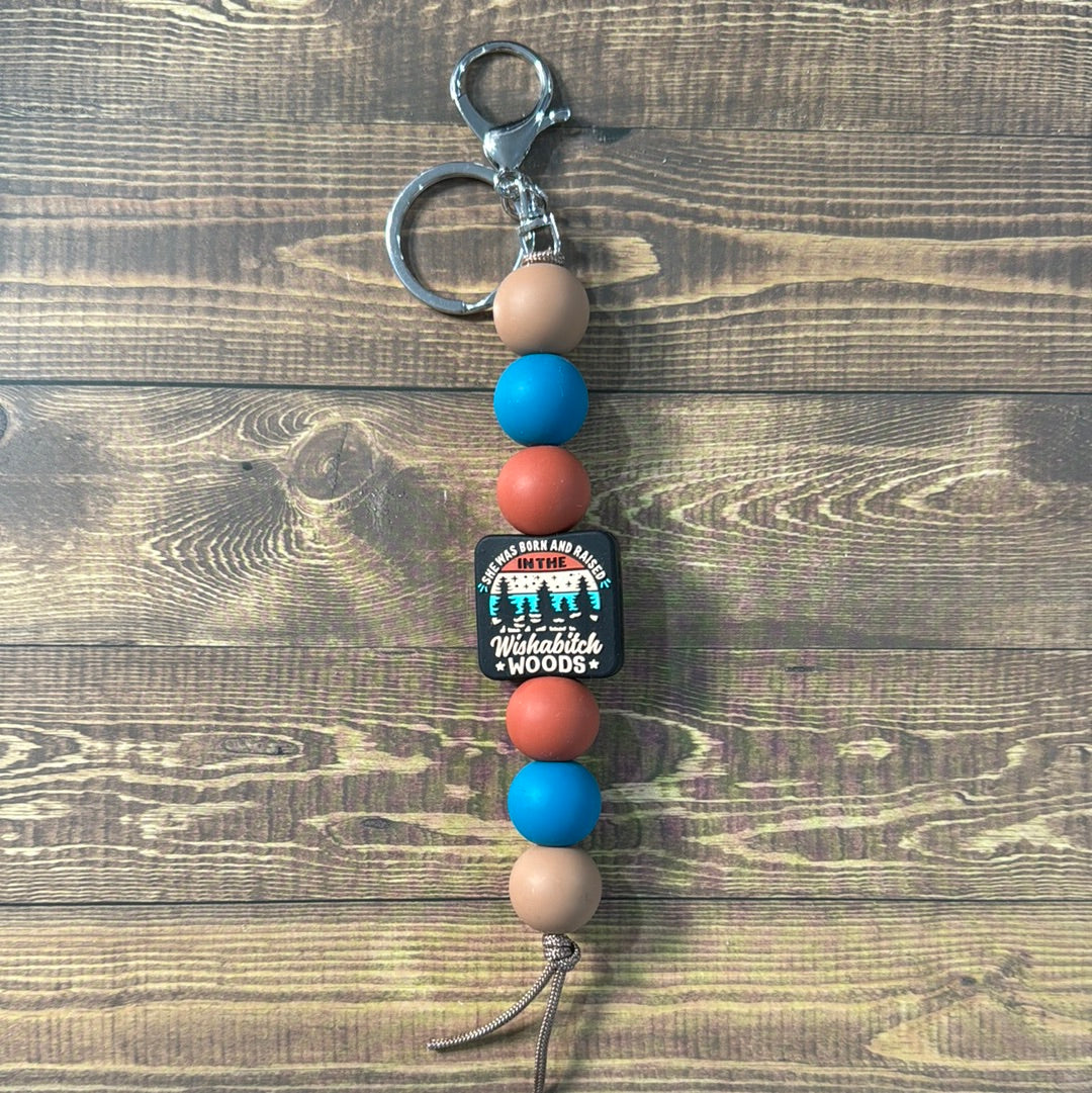 Wishabitch Woods Long Keychain