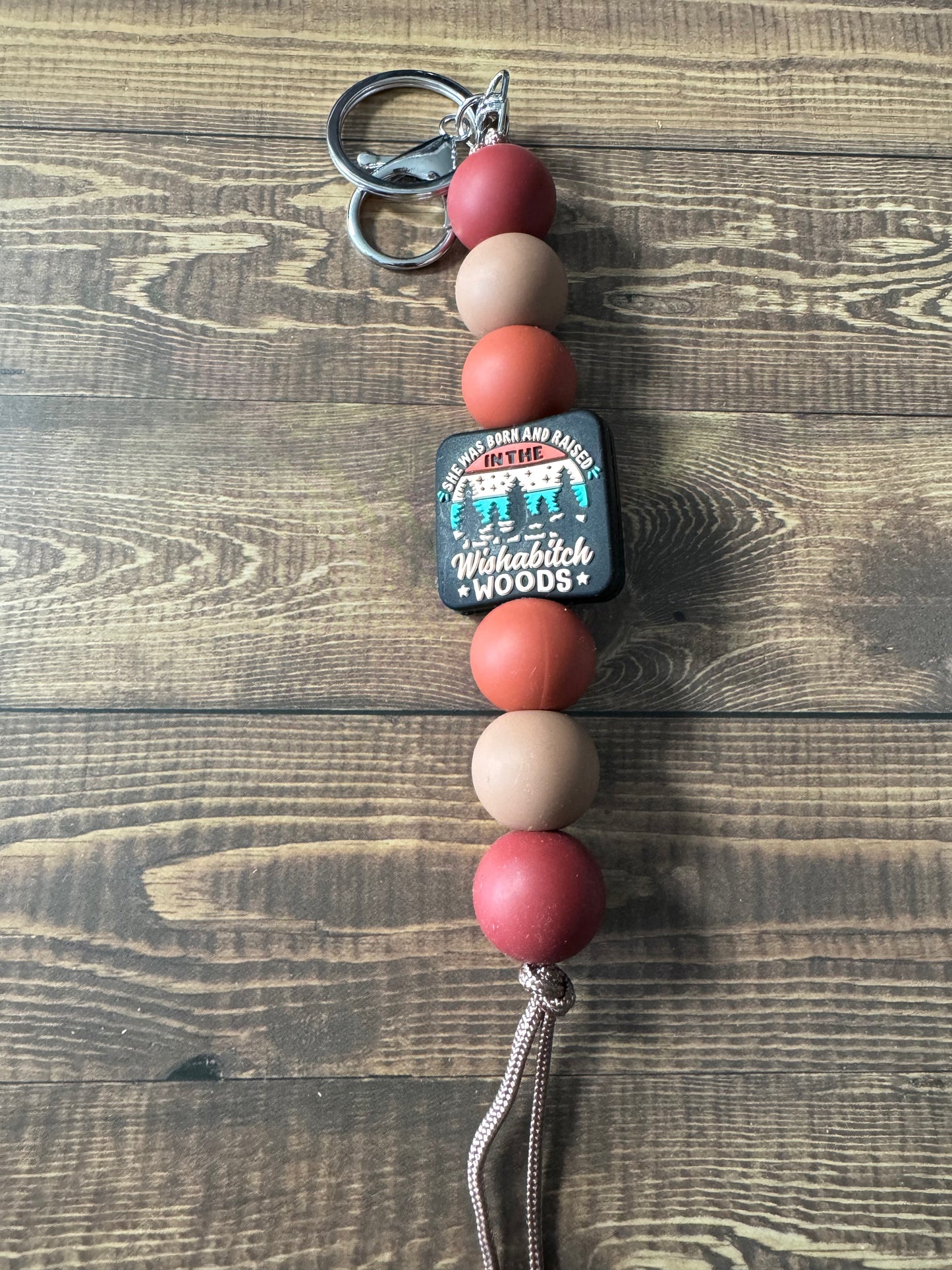 Wishabitch Woods Long Keychain