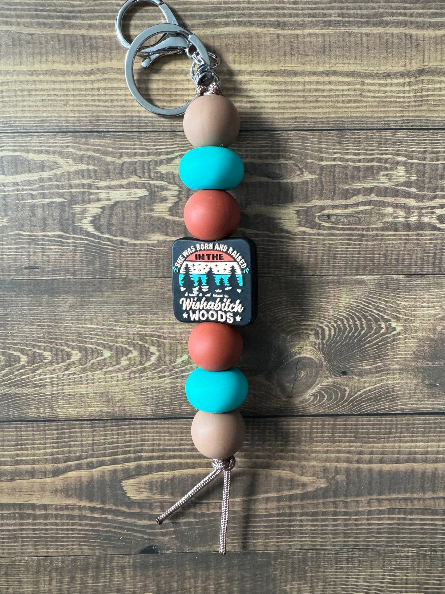 Wishabitch Woods Long Keychain