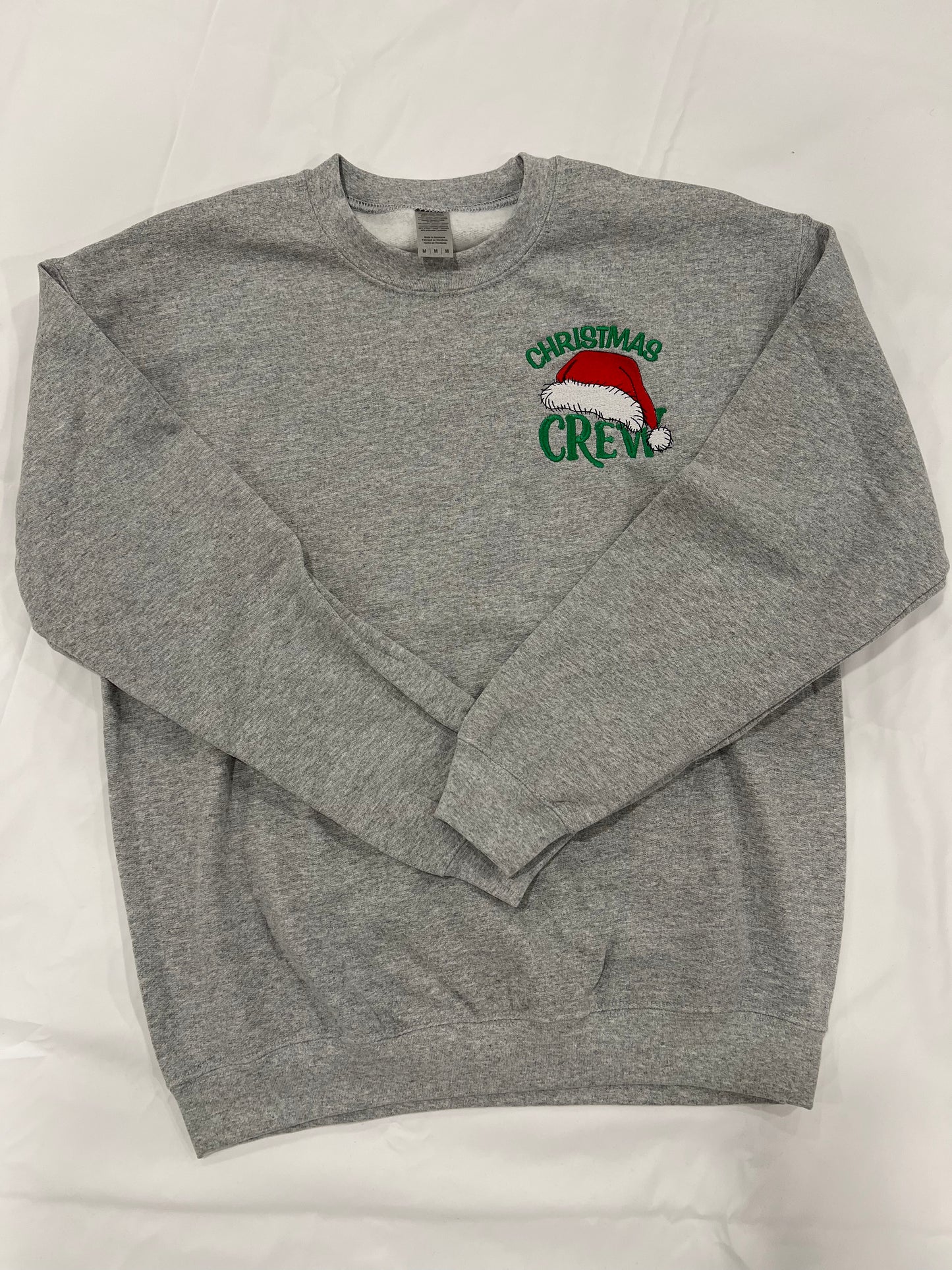 Christmas Embroidered "Crew" Neck UNISEX