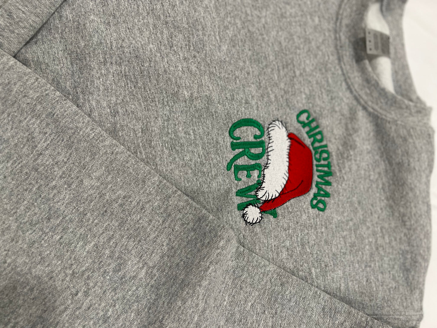 Christmas Embroidered "Crew" Neck UNISEX